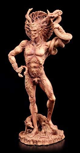 Götter Figur - Gehörnter Cernunnos - Terrakottafarben Wicca Magie Natur keltisch