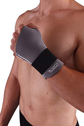 LOREY Hochwertige Handbandage, Handgelenkbandage aus offenporigem Neorpen (S - rechts)