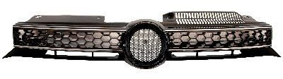 Rejilla de radiador negro/cromado para Volkswagen – Golf VI GTI/GT. Mod. 09/09 - 12/12 Prasco