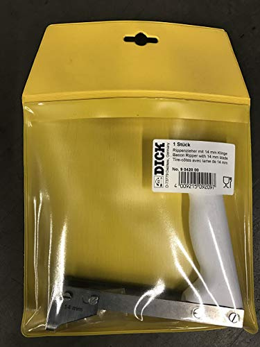 F. DICK Rippenzieher (Rostfrei, 14mm Klinge, Kunststoffgriff) 90420000, Weiß