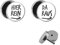 Treuheld® | Set - Hier REIN DA Raus - Ohrstecker zum Schrauben (Fake Plugs) - Handschrift - Ø 10mm - Weiß-Schwarz - Chirurgenstahl Ohr Faketunnel Silber - Tunnel Ohrringe - Schreibschrift Ohrring