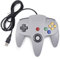 miadore Retro Controller per N64 Bit metallico USB Gamepad Joystick controller di gioco 1 Confezione Grey