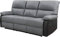habitat et jardin Relax-Sofa Lincoln - 3-Sitzer - Schwarz/Dunkelgrau