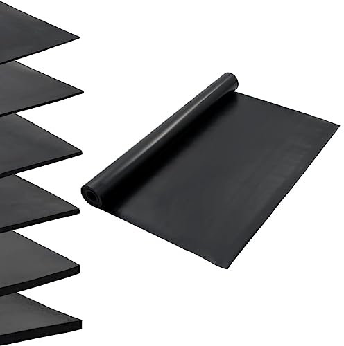 vidaXL Alfombrilla, Alfombra para Coche, Protección de Suelo, Alfombrilla para Hogar Garaje Oficina, Goma Antideslizante Lisa 1,2x5 m 2 mm