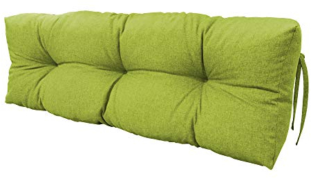 chilly pilley Palettenauflage Schaumflocken palettenkissen Palettenpolster Palettenmöbel Palettensofa Rückenlehne Sitzkissen Seitenkissen Set (Rückenkissen 120 x 40 Grün)
