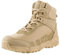 FREE SOLDIER da Uomo Mid Alta Stivali Militari Durable Army Combat Scarpe Impermeabile Traspiranti Tattico Escursionismo(Sabbia-impermeabile,43EU)