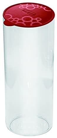 GIO'STYLE Contenitore Alimentare per Dispensa Tondo XL | Rosso | 2,2L | Made in Italy | Coperchio Ermetico | Linea Con.Tengo