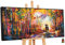 YS-Art XXL Abstrakt Acryl Gemälde auf Leinwand mit Rahmen Romance handgemalte Wandbilder Wohnzimmer modern Wohndekor Liebespaar Bilder echte Kunst 140x70 cm