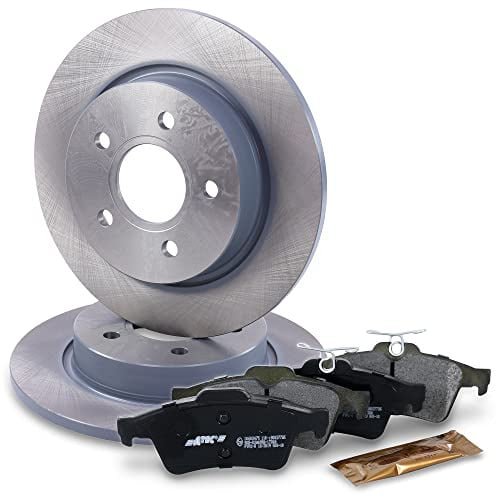 BESTPRICE ATP Bremsenset Hinterachse inkl. Bremsscheiben Ø 271 mm Voll + | Kompatibel mit: FORD FOCUS III, FOCUS III Stufenheck, FOCUS III Turnier