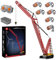 Mould King 17015 Technik Kran 188cm Raupenkran LR-13000 Raupenkran mit 6 Motoren, 4318 Teile Technik Ferngesteuert Kran Bauset Technologie Ringkran MOC 39663, Ab 8 Jahren