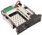 Zunate 2,5-Zoll-Hot-Swap-Wechselrahmen-Rückwandplatine ohne Einschub, Interner Festplattenkäfig mit Zwei Einschüben, Unterstützung für SATA I/II/III 6 Gbit/s für 2,5-Zoll-3,5-Zoll-SSD-Festplatten