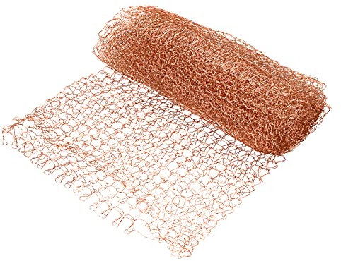 DMiotech 1 Pack Copper Mesh Fill Fabric Mesh, 40 Inch Length for Plug Building Holes
