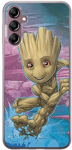 ERT GROUP Handyhülle für Samsung A14 4G/5G Original und offiziell Lizenziertes Marvel Muster Groot 001 optimal an die Form des Handy angepasst, hülle aus TPU