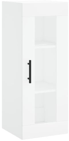 vidaXL Wandschrank Weiß 34,5x34x90 cm