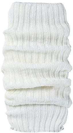 DondPO Stulpen Ballett Mädchen, Weiß Elastische Flexibel Knöchelwärmer Winterwärmer Weich Ballett Karneval Strickstulpen Beinwärmer Beinstulpen Warm Winter Strick Leg Warmers Stulpen