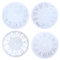 EXCEART 4 Stück Uhr Silikonform Wanduhren Digital Formen Für Harz Wanduhr Digital De para Gelatinas Epoxidharzformen Silikon Uhrenformen Aus Silikon Kieselgel Kristall Kunsthandwerk