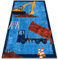 rugsx Kinderteppich JUNIOR 51827.803 LKW, Bagger für Kinder Anti-Rutsch - blau 80x150 cm