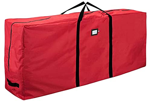 Extra große Aufbewahrungstasche für Weihnachtsbaum, Doppelgriffe für Umzugszubehör, Rot, 165 x 38 x 76 cm