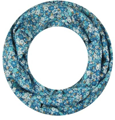 Majea Loop Schal Damen Schlauchschal Halstuch schmaler Loopschal (880052) (blau 4)