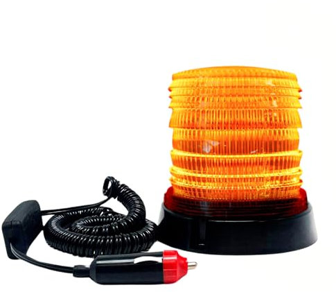Rundumleuchte Led DC10-30V. Stroboskop Warnlicht Magnet mit Kabel für Auto, Landwirtschaftliche Maschine, Traktor, Bagger, LKW, Gabelstapler. Hochintensives Blinklicht Wasserdicht Staubdicht.