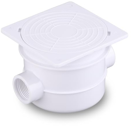 KUIDAMOS Boîte De Jonction Étanche Pour Piscine, Boîte De Jonction Lumineuse Sous-Marine, Boîte De Connecteur De Câble De Piscine Pour Lampadaires Et Lumières Souterraines, Blanc