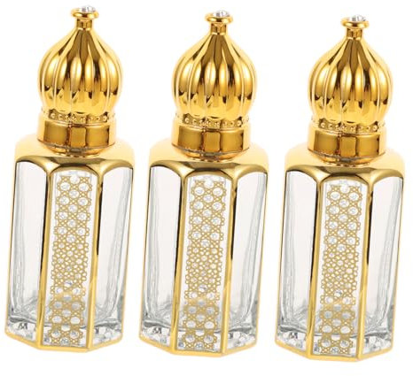 Gogogmee Flacons Compte-gouttes En Verre 3 Pièces 12 Ml Portables Étanches Pour Huiles Essentielles Parfums Pipette Accessoires De Voyage