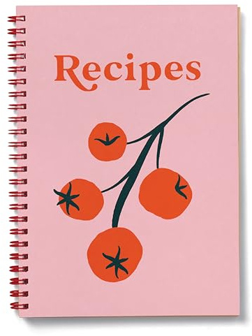 Good Tuesday Vine Tomato A5 Recipe Journal | Cooking Home Organiser | 52 Double Spread Pages | Handy Cooking Conversions | Preserve Favourite Recipes | UK Made | For Friends, Family & Loved Ones