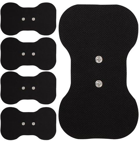 Med-Fit Butterfly Wireless TENS Self-Adhesive Pads (Black 5 Pack) | Versatile, Durable, and Hassle-Free Pain Relief (Black, Butterfly 5 Pack)