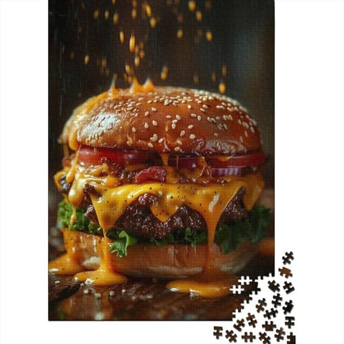 Hamburger 1000 Stück Puzzles Für Erwachsene Teenager Stress Abbauen Familien-Puzzlespiel 1000-teiliges Puzzle Kinder Lernspiel Spielzeug Geschenk Puzzel 1000pcs (75x50cm)