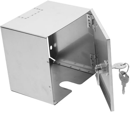 QUMIIRITY Boîte Couverture De Prise Murale Boîtier De Chargeur Ev Boîtier Électrique avec Serrure Armoire - Coffret Électrique Avec Plaque De Montage - Haute Résistance Aux Intempéries