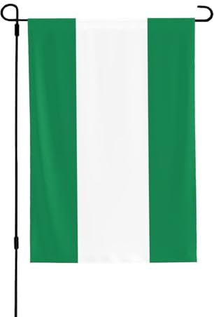 Bandera de Nigeria de dos caras, banderas para exteriores, 71 x 101 cm, para decoración de cabina y hogar
