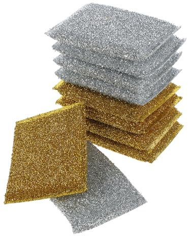 Garneck 10 Stück Kupfertuch Set - Hochwertige Kupfer-Scheuertücher Für Die Küche Effektive Reinigungstücher Und Schwämme Für Glänzendes Geschirr Und Saubere Oberflächen