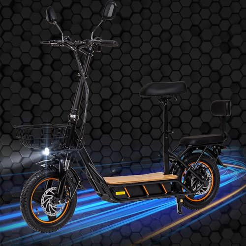 Faltbarer E Scooter,Elektro Elektroroller Erwachsene Elektroscooter,E Roller Offroad,Elektro Scooter Roller,(100 Km Reichweite,48V26Ah,120 KG Tragkraft)-C1PRO