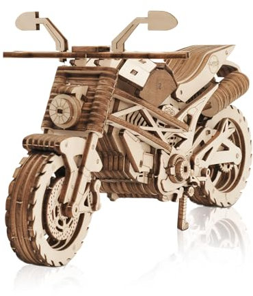 comfoyar 3D Puzzle Motorrad, Holzmodelle Bausätze Erwachsene, Modellbau Set Holz, Kreativer DIY Bastelset für Heimdekoration, Weihnachten Geburtstag Männer Frauen, Motocross