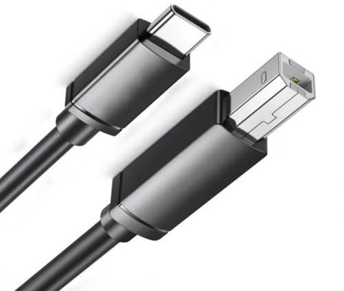 Cavo da tipo C a USB 2.0 per stampante, lunghezza 50/100/150/200/300 cm, cavo di stampa ad alta velocità per telefoni e computer portatili