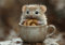 Hamster Puzzle 500 Teile Erwachsene Klassische Puzzles Tasse Jigsaw Anspruchsvoll Impossible Schwer Pädagogisches Spielzeug Kinder Holzpuzzlem Groß Puzzlespiel Geeignet für alle Altersgruppen P-618