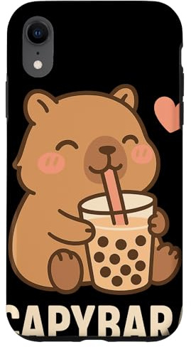 Capybara Mit Bubble Tea Kawaii Süßes Tier CAPYBARA Bubble Hülle für iPhone XR