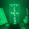 Jack Cactus 3D LED Luce luminosa con base amovibile 7 colori, camera da letto lampada di decorazione, luce notturna per Natale anniversario spazio decorazione