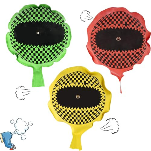 Myluatye Cushion Pupskissen,Furzkissen Für Kinder,Furzkissen Spielzeug,Furz Gag,Selbstaufblasender Furzstreich,Ideales Scherzgeschenk-Knebelspielzeug Für Erwachsene Kinder (Grün + Gelb + Rot)