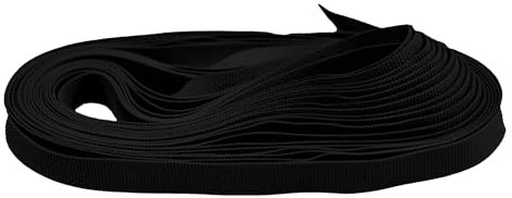 Badegummi 4m Gummiband für Badeanzug Bikinis Badehosen elastisches Band Flachgummi, Größe:8mm, Farbe:schwarz