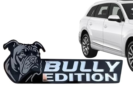 Dog Edition Autoabzeichen - 3D Dog Tag Acryl Auto Aufkleber Lustiges Auto Emblem Stilvolle Hunde Autos Abzeichen Heavy Duty Autos Embleme & Abzeichen Stoßstange Aufkleber für Auto Motorrad LKW