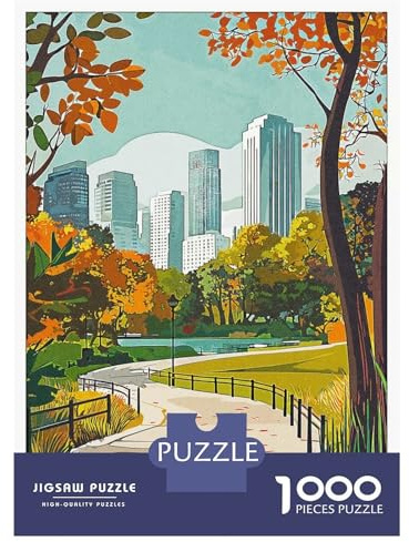Jigsaw for Adults 1000 Pieces Fremont City Park Adult Puzzles Family Games But Fun And Humorous Unique Birthday And Xmas Gifts 70x50cm/1000pcs