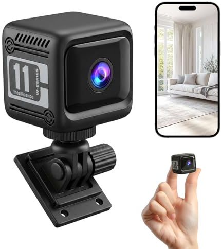 nilic 4K Mini Spy Camera Hidden WiFi Wireless Indoor Security Camera | Long Battery Life, AI Motion Detection, Crystal Night Vision, Nanny Cam, Home Pet Baby Monitoring