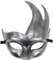 Coolwife Herren Venezianische Maskerade Maske Klassische Design Prom Mardi Gras Masken (Antikes Silber Schwarz)