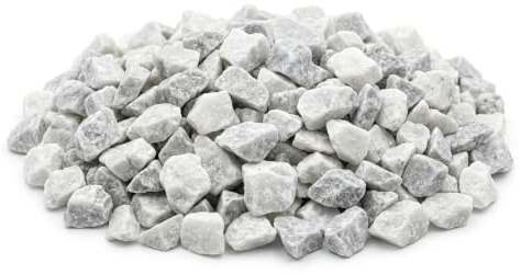 Bianco Carrara Gartensplitt Granulat Ziersplitt Marmor weiß 7 - 15 mm 25 kg