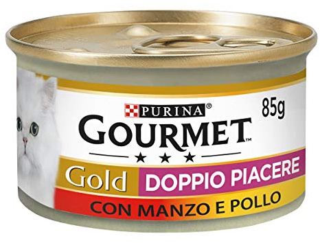 GOURMET Gold Cibo Umido per Gatti Adulti Bocconcini, 24 Lattine da 85 g