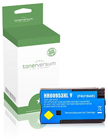 Druckerpatrone kompatibel zu HP 953XL F6U18AE Gelb für OfficeJet Pro 7720 7730 7740wf 8210 8216 8218 8710 8715 8718 8719 8720 8725 8730 8740