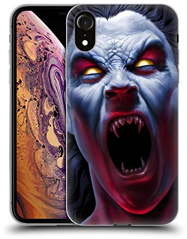 Head Case Designs Officially Licensed Tom Wood Vampire Awakening Horror Soft Gel Case [Military Grade Protection] Compatible With Apple iPhone XR