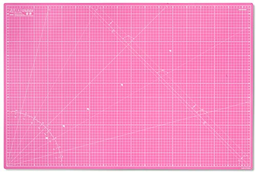 Elan Schneidematte A1 Rosa, 5-lagige Schneidematte 60x90 Selbstheilend, Bastelunterlage Schnittfest A1, Cutting Mat 60x90, Schneideunterlage Basteln