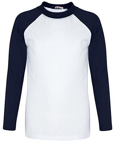 A2Z 4 Kids Boys Plain Long Sleeves Lightweight Activewear T-Shirt Athletic Soft Feel Breathable Summer Tank Top Casual School PE T-Shirts Age 5-13 Years Navy